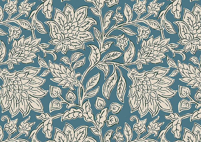Land & Shore Rowallane, Teal - Made to Measure Curtains - Image 8